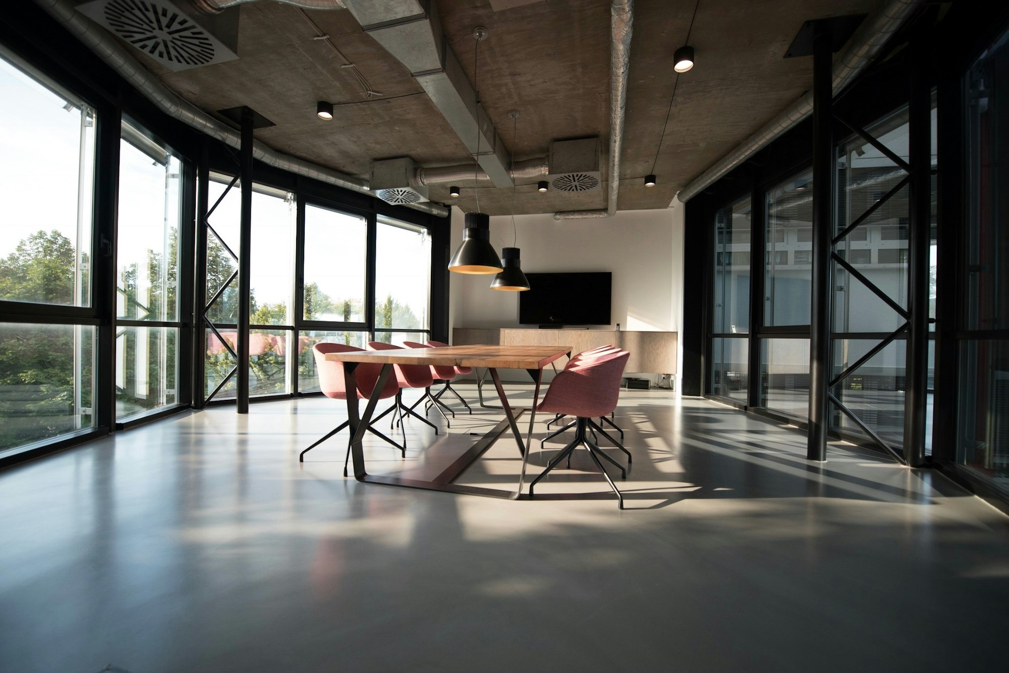 Modern office environment